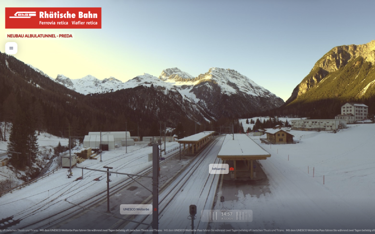 Schilittelbahnorama Webcam Preda