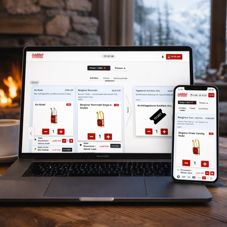 Berguen Schlitten mieten Schlittel-Bahnorama