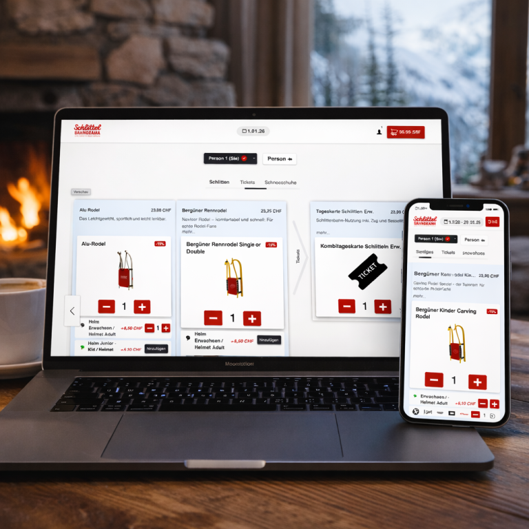 Berguen Schlitten mieten Schlittel-Bahnorama